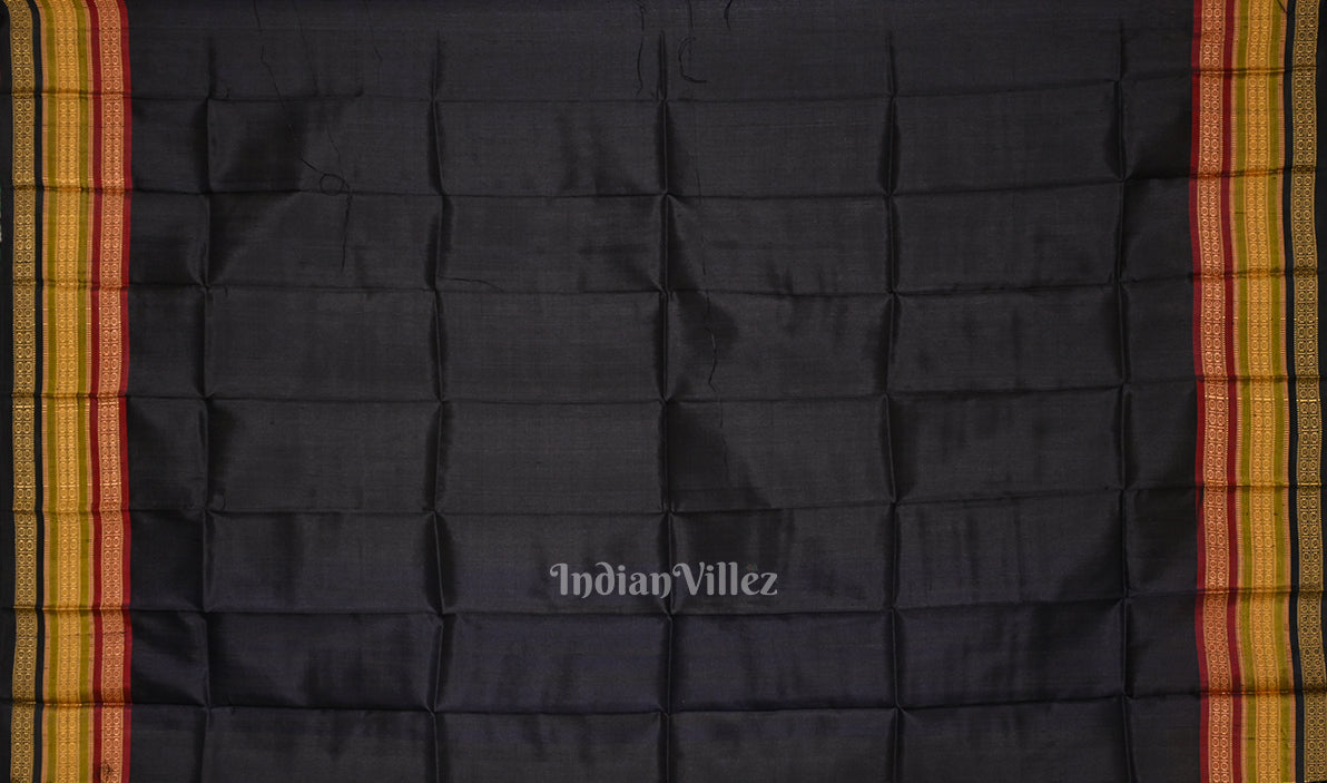 Royal  Blue Nartaki Kathiphera Odisha Ikat Khandua Silk Saree