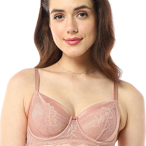 Eternal Bliss Non-padded Wired Bra - Mellow Rose