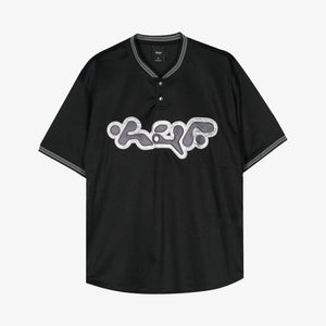HUF | HALFTIME HENLEY JERSEY  { BLACK