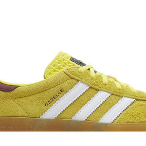adidas Gazelle Indoor Bright Yellow Collegiate Burgundy (Women's)