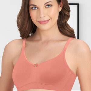 All-Day Elegance Non-Padded Non-Wired Bra - Canyon Clay