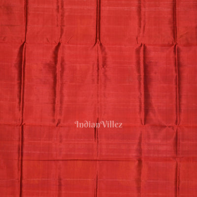 Gray Fish Motif with Animal Theme Double Pallu Berhampuri Silk Saree