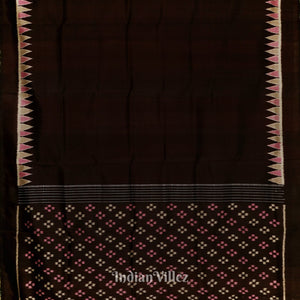 Black Coffee Designer Contemporary Silk Saree