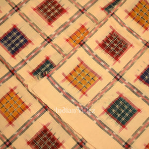 Sandal Wood Ashwin Sambalpuri Ikat Cotton Fabric
