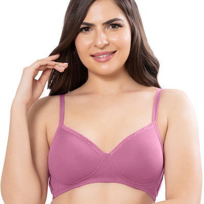 Cotton Casuals Padded Non-Wired Solid T-Shirt Bra - Malaga
