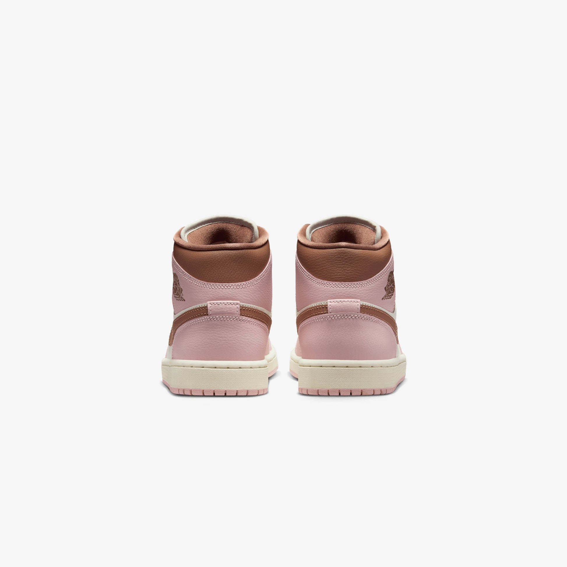 JORDAN | AIR JORDAN 1 MID { PINK OXFORD/ARCHAEO BROWN-SAIL
