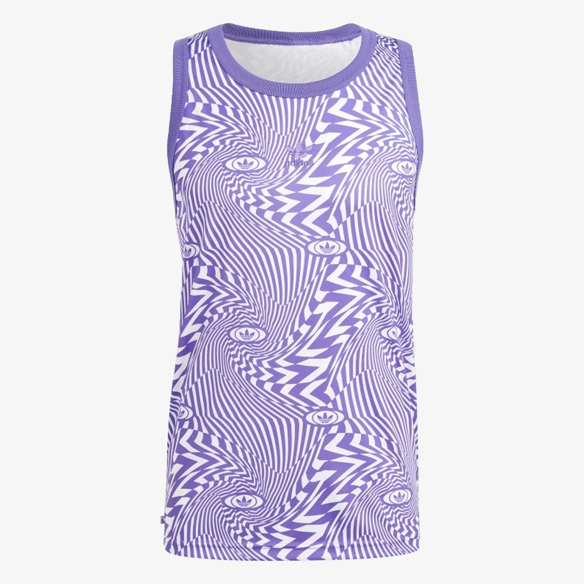 Adidas Originals | REKIVE ALLOVER PRINT TANK  { WHITE/PURRUS