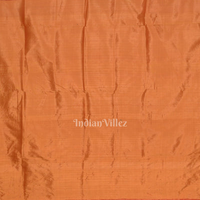 Red Mustard Yellow Sankha Contemporary Silk Saree