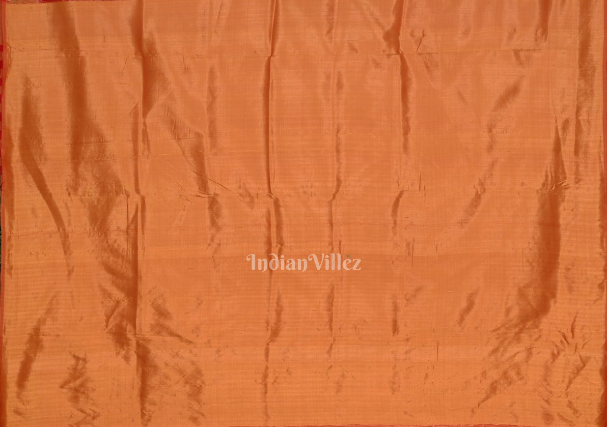 Red Mustard Yellow Sankha Contemporary Silk Saree