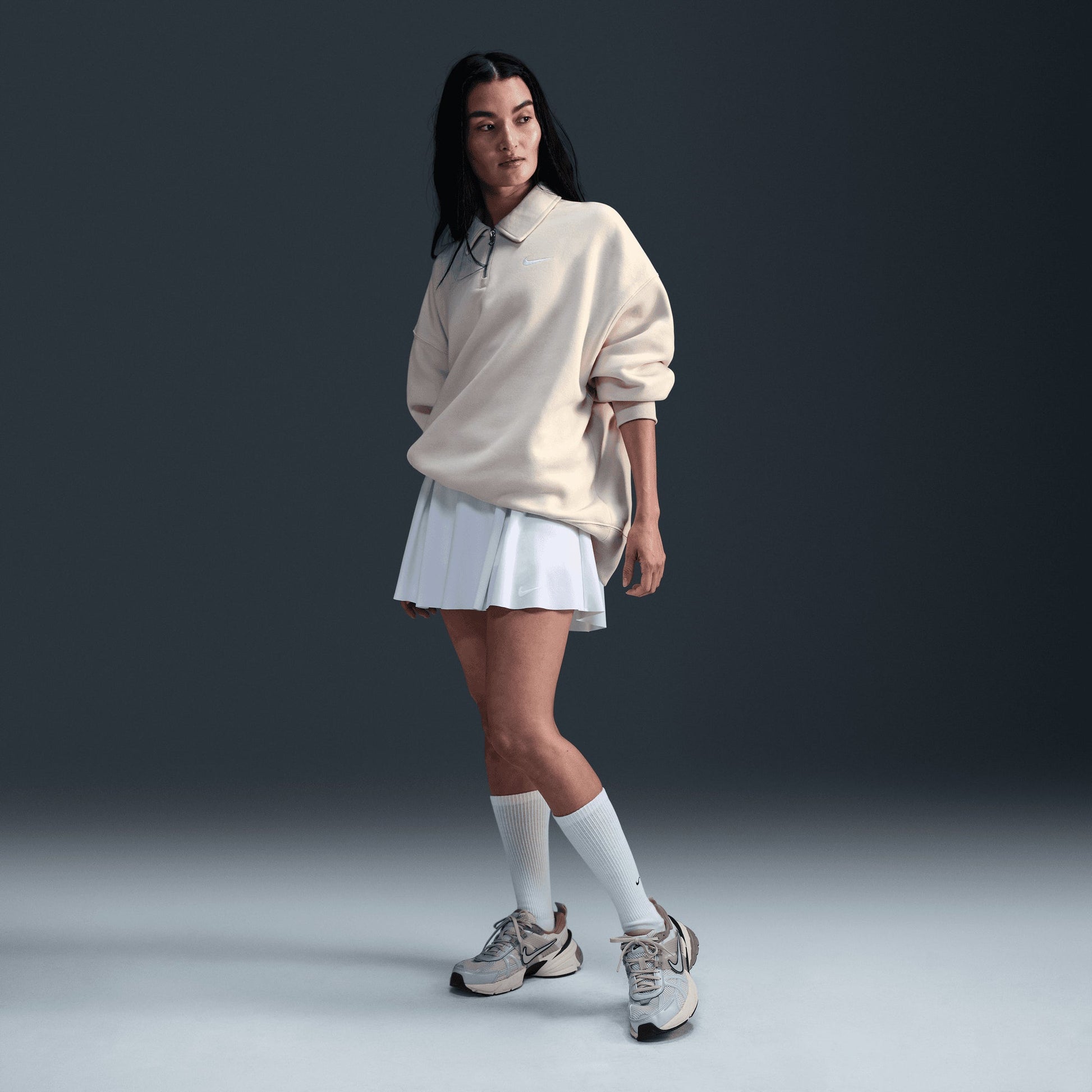 NIKE | SPORTSWEAR PHONEIX FLEECE { LT OREWOOD BRN/SAIL