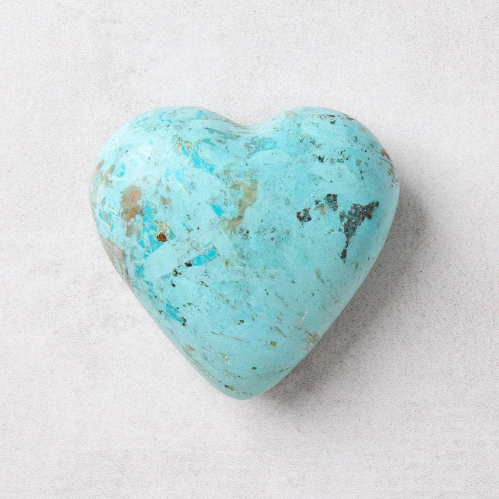 Natural Peruvian Turquoise Hearts  - AAA Premium Quality