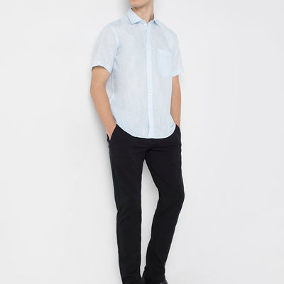 Cotton Linen Half Sleeve Shirt