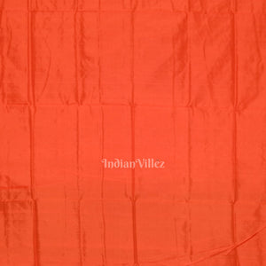 Black Orange Tribal Theme Sambalpuri Silk Saree