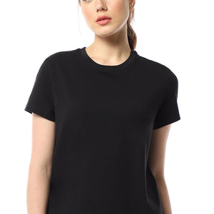 Essential Basic Cotton Tee - Jet Black