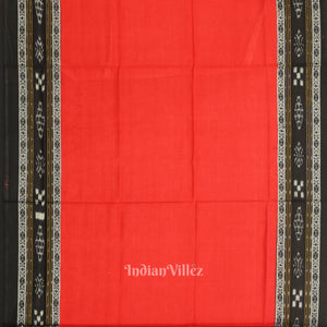Black Red Pasapali Sambalpuri Cotton Dress set with Dupatta
