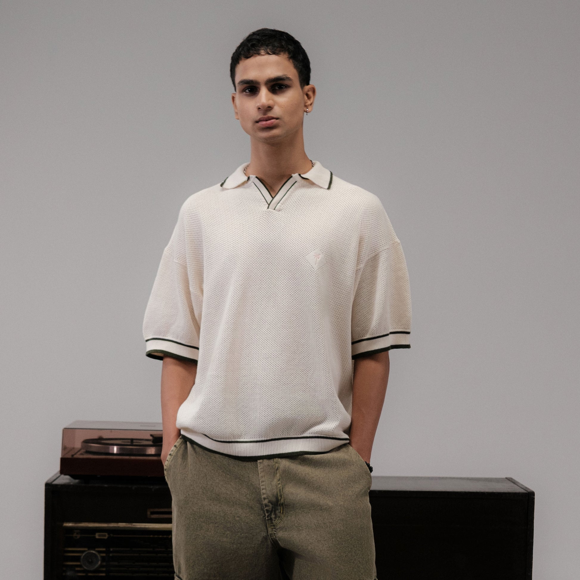SUPERKICKS | POLO TEE { OFF WHITE