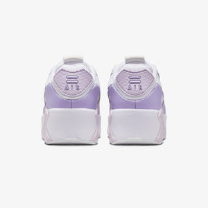 Nike | AIR MAX 90 LV8 { WHITE/WOLF GREY-HYDRANGEAS-SUMMIT WHITE