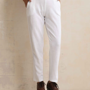 trueBrowns White Woollen Pants