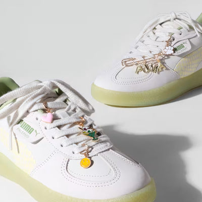 PUMA | PALERMO { VAPOR GRAY-CREAMY/GREEN