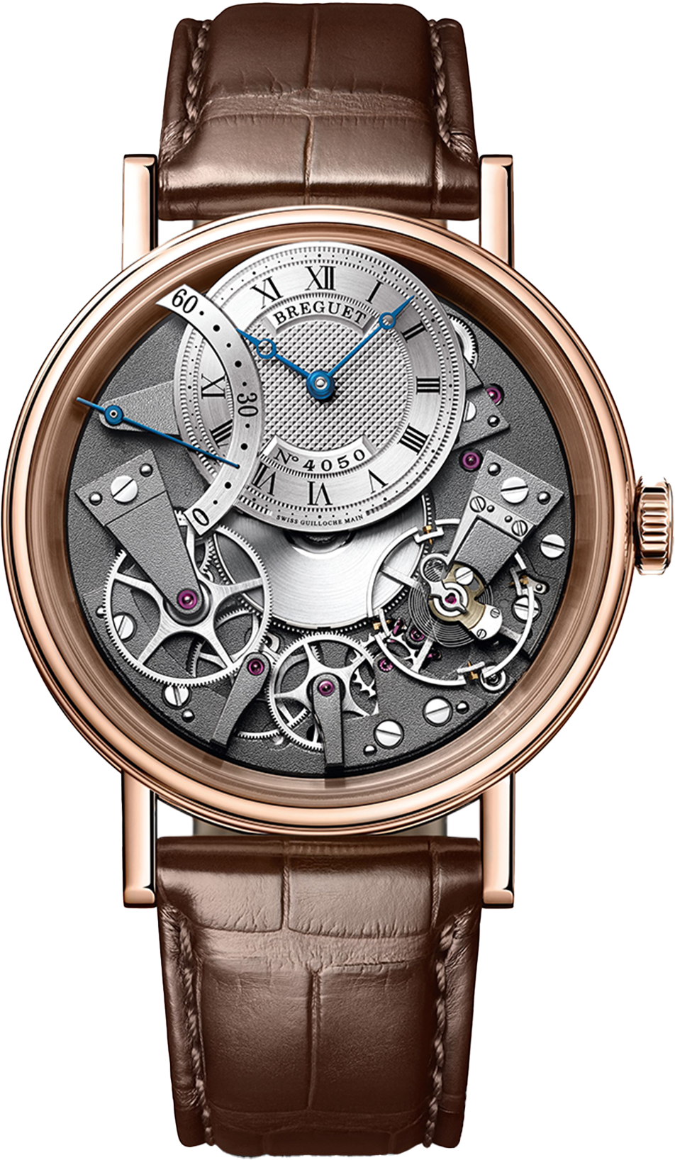 Breguet Tradition 7097 Skeleton Dial Brown 40 MM Watch for Men