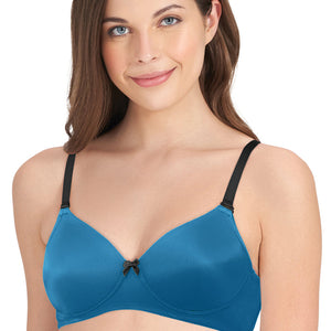 Smooth Dreams Padded Non-wired T-shirt Bra - Mykonos Blue