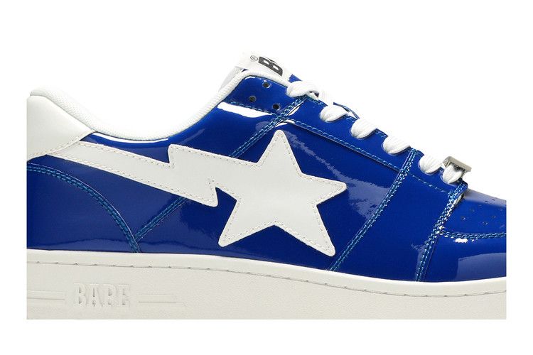 A Bathing Ape Bape Sta Low Patent Blue