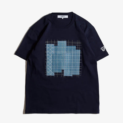 FDMTL | PATCHWORK TEE { NAVY