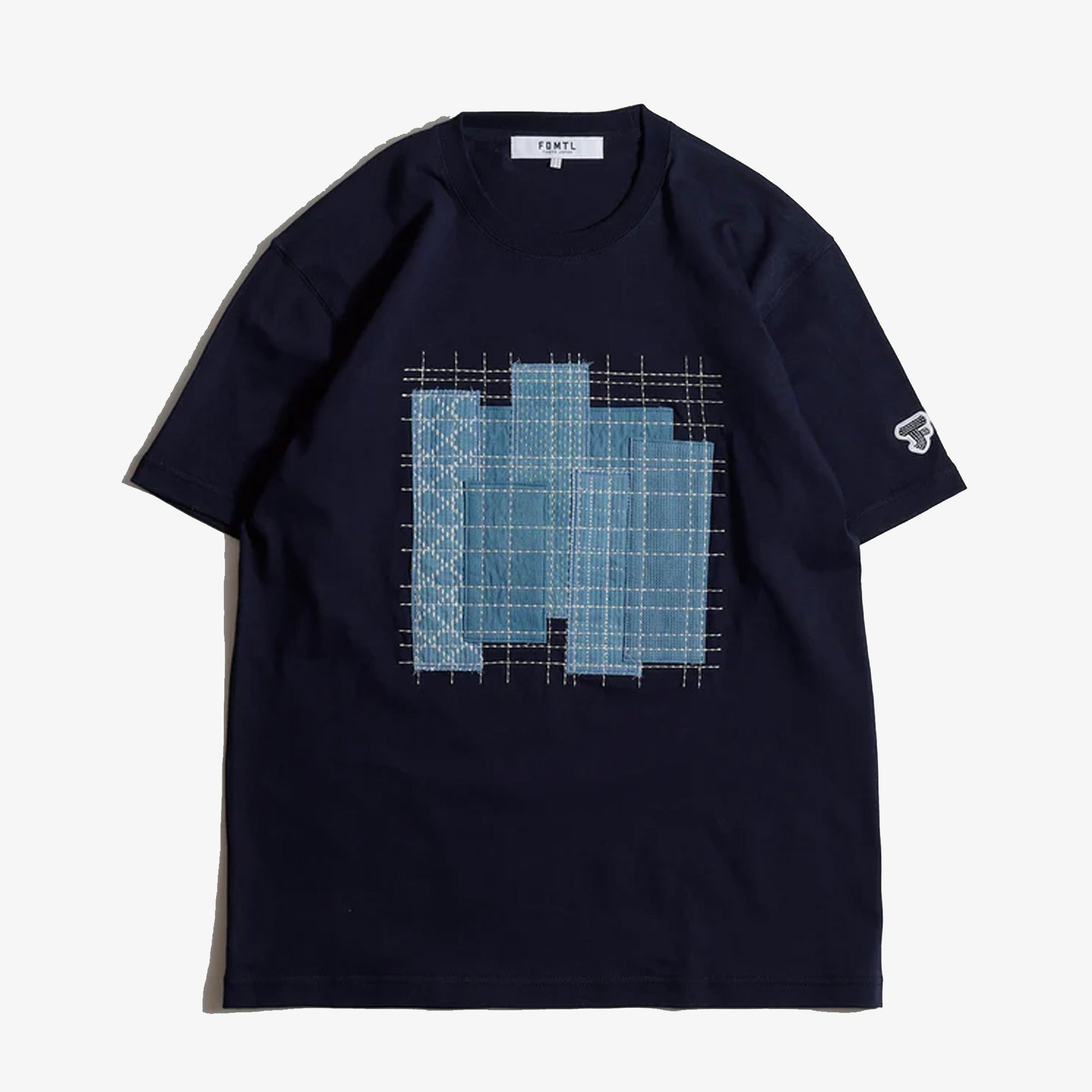 FDMTL | PATCHWORK TEE { NAVY
