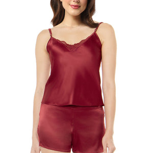 Eternal Bliss Satin Camisole - Rio Red