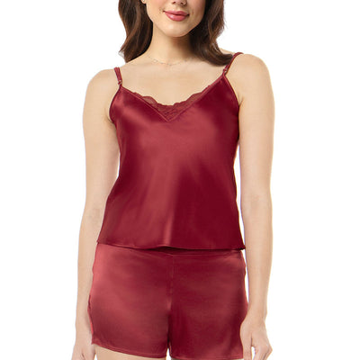Eternal Bliss Satin Camisole - Rio Red
