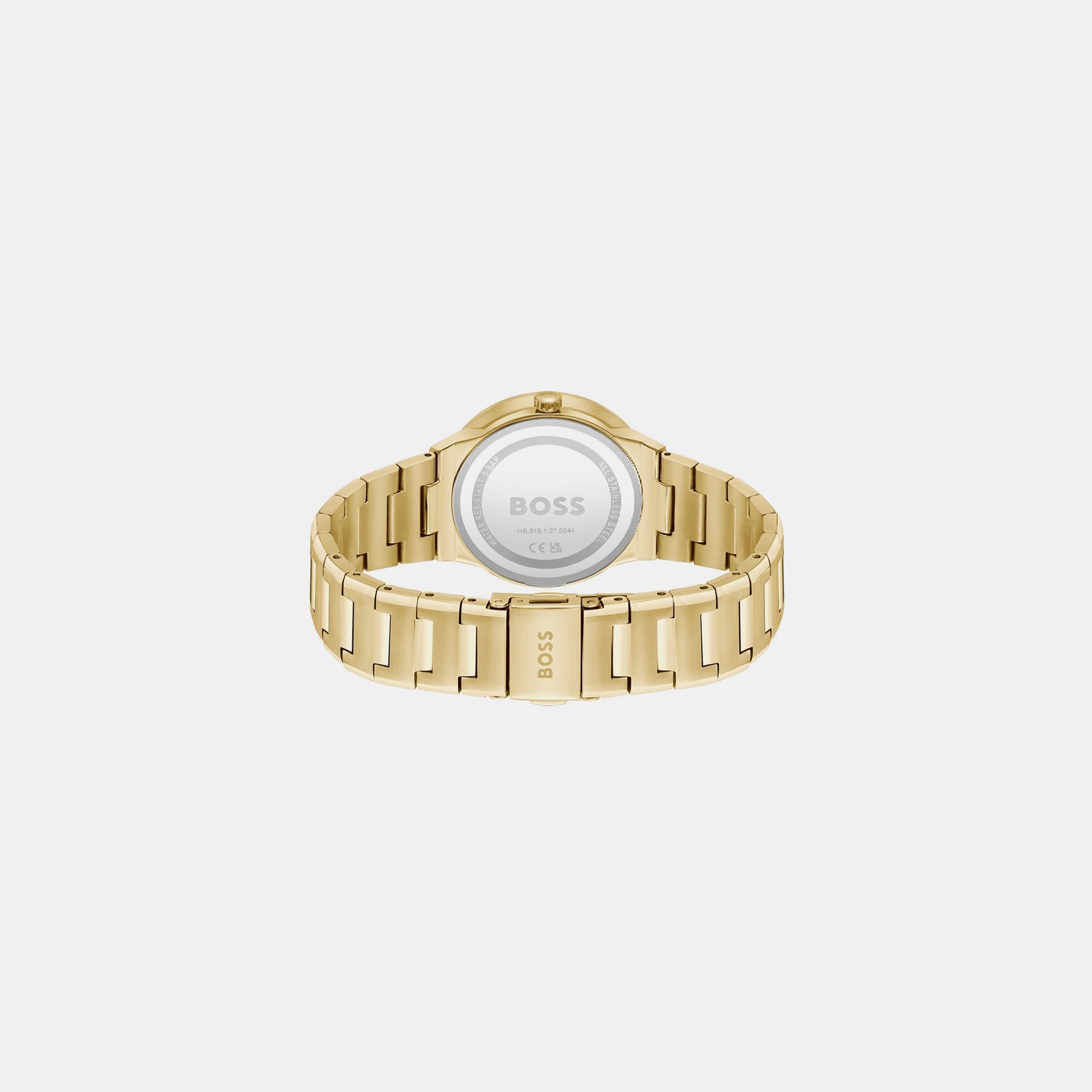 Breath Women Quartz Gold Dial Analog Stainless Steel Watch 1502715