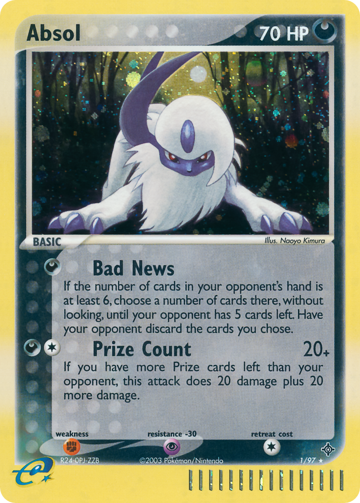 Absol - 1/97 - Rare Holo