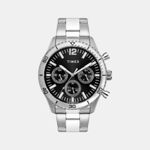 E Class Men Quartz Black Dial Chronograph Stainless Steel Watch TWEG22200