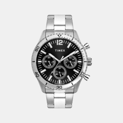 E Class Men Quartz Black Dial Chronograph Stainless Steel Watch TWEG22200