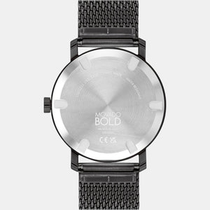 Bold Evolution Men Quartz Black Dial Analog Stainless Steel Watch 3600792
