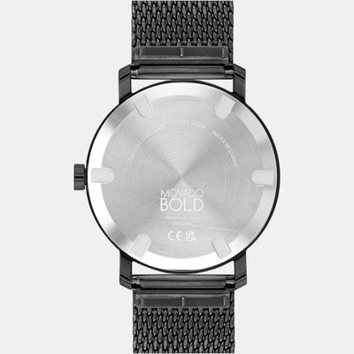 Bold Evolution Men Quartz Black Dial Analog Stainless Steel Watch 3600792