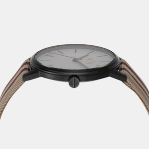 Cayde Men Quartz White Dial Analog Fabric Watch AX2759