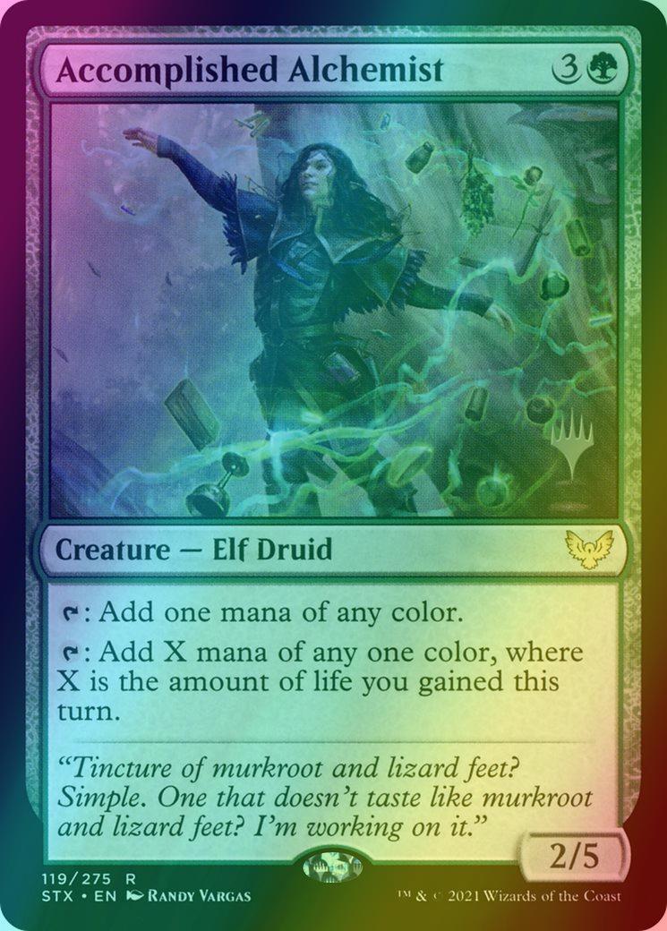 Accomplished Alchemist [Promo Pack] [119p] [Strixhaven: School of Mages Promos] [Foil]