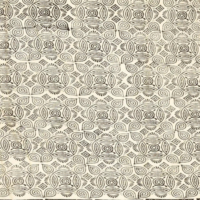 Beige Jaipur Cotton Saree Printed With Pink Floral Motifs