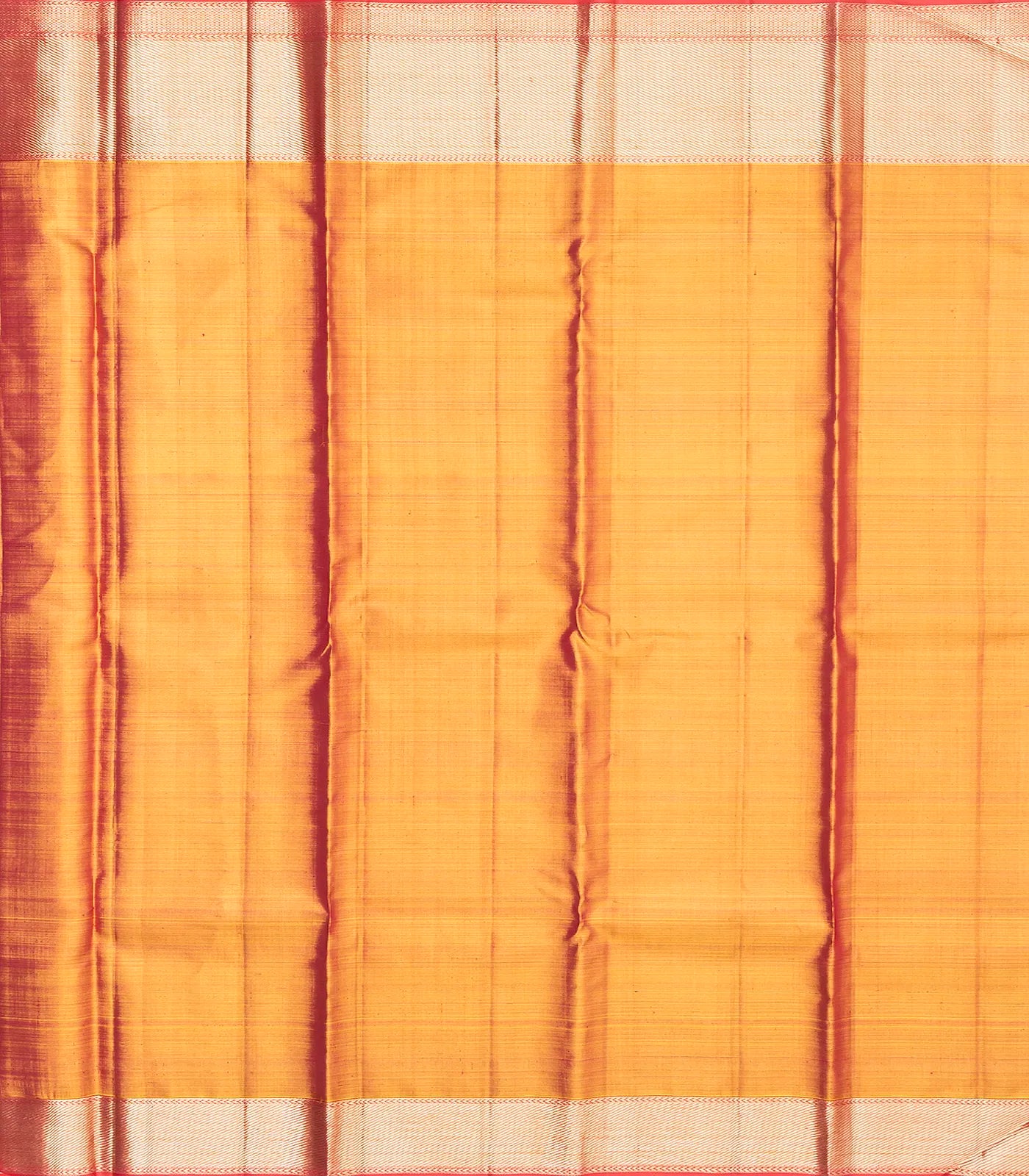 Gold Handloom Kanchipuram Tissue Silk Saree With Meena Peacock Motifs