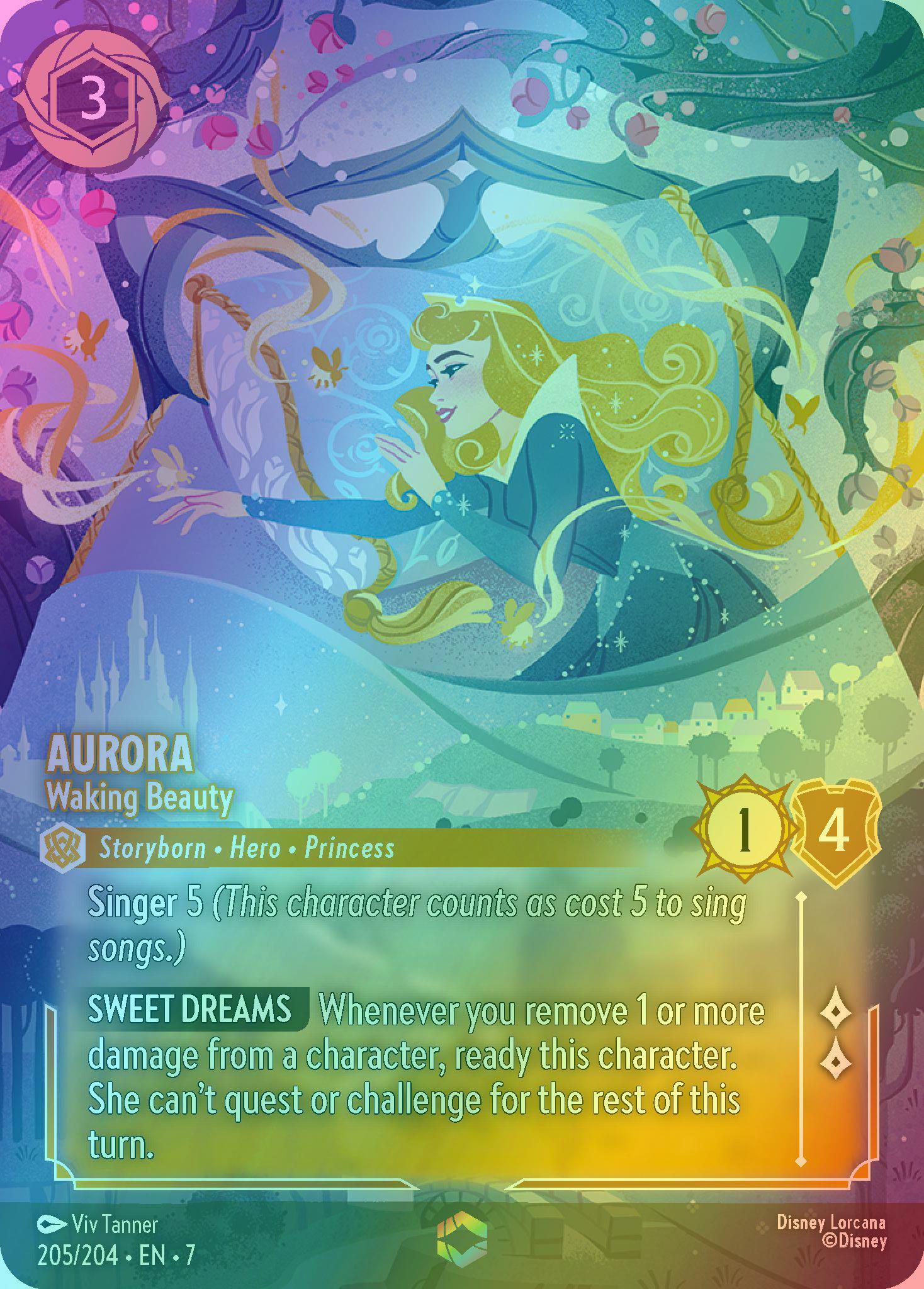 Aurora - Waking Beauty (Enchanted) - 205/204 [Archazia's Island] [Holofoil]