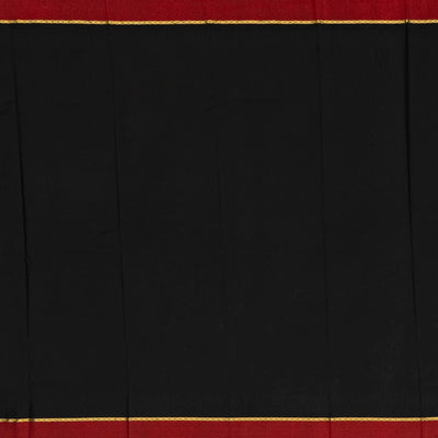 Off White Handloom Kanchipuram Korvai Silk Saree Printed With Floral Motifs