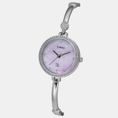 Fria Women Quartz Mother Of Pearl Dial Analog Brass Watch TWEL18400