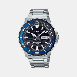 Enticer Men Quartz Two Tone Dial Analog Stainless Steel Watch A2117