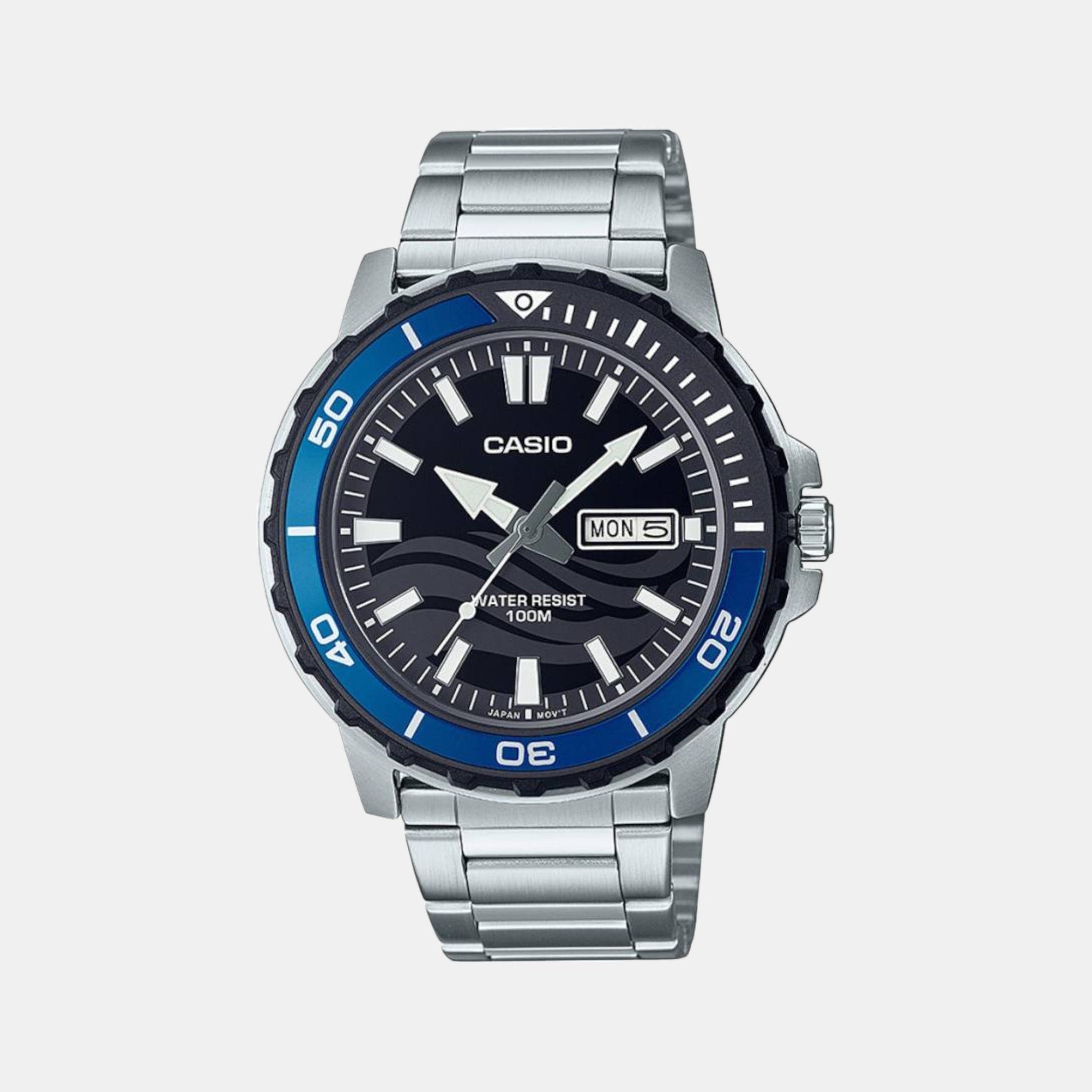 Enticer Men Quartz Two Tone Dial Analog Stainless Steel Watch A2117