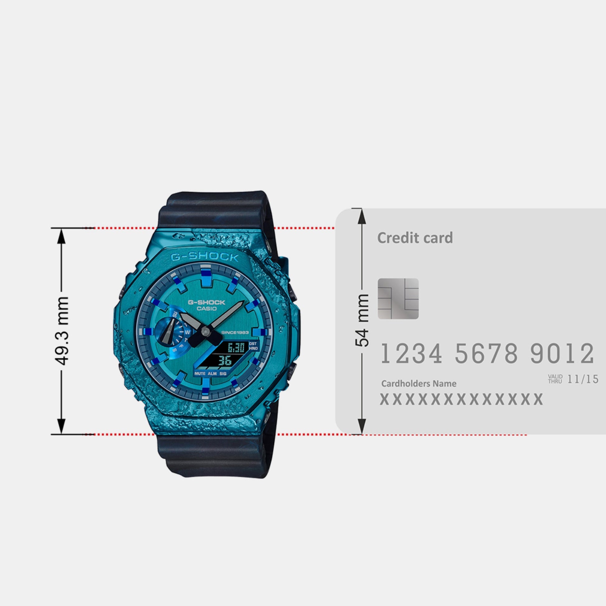 G-Shock Men Quartz Blue Dial Analog-Digital Resin Watch G1347