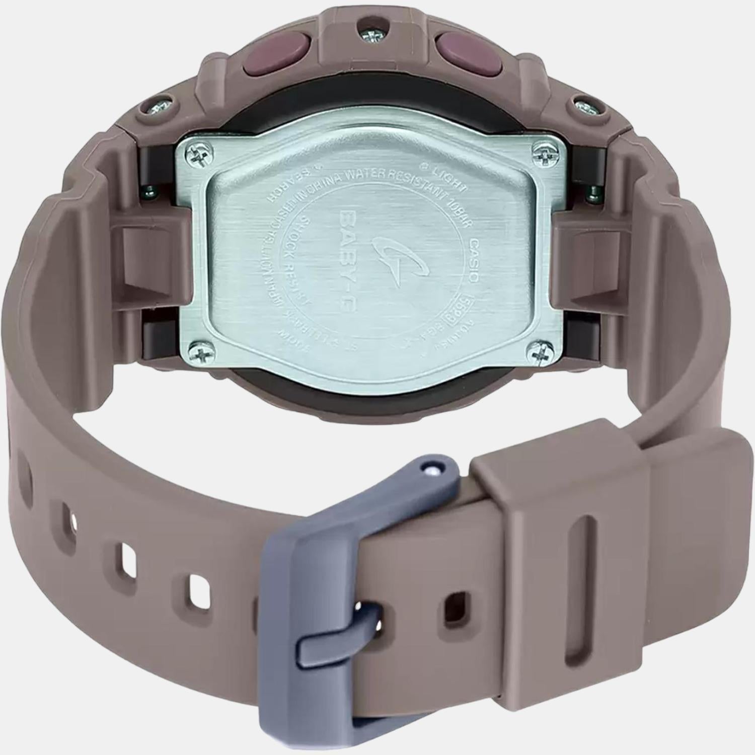 Baby-G Women Quartz Brown Dial Analog-Digital Resin Watch BX195