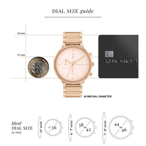 Energize Women Quartz Pink Dial Chronograph Stainless Steel Watch 25200241