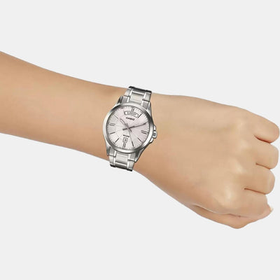 Enticer Men Quartz Silver Dial Analog Stainless Steel Watch A841