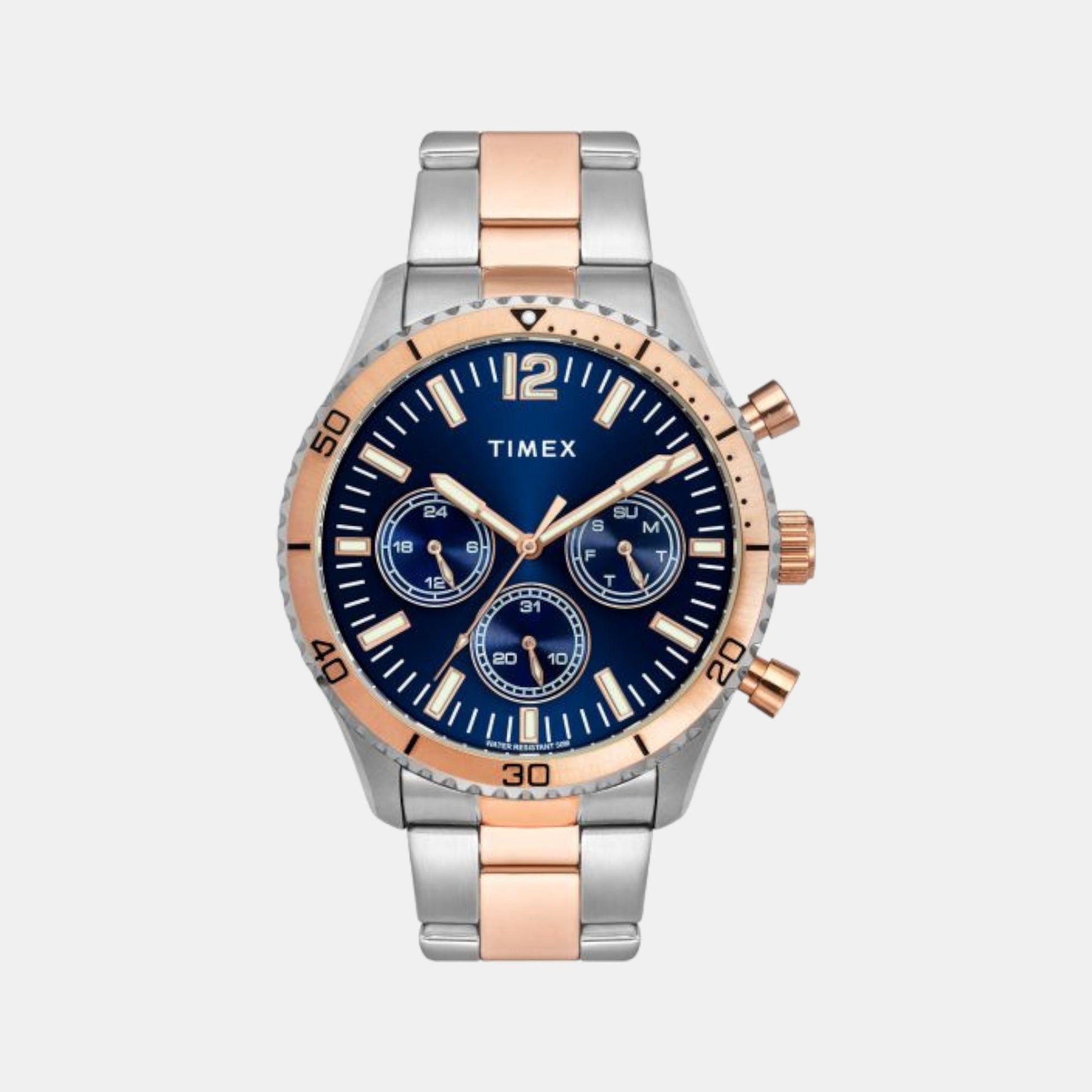 E Class Men Quartz Blue Dial Chronograph Stainless Steel Watch TWEG22202